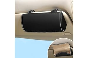 ANGGREK Car Sunglasses Glasses,Glasses Holder (black)