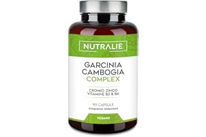Garcinia Cambogia 2000mg - 60% HCA - Cromo Zinco B2 B6 - Per Donne e Uomini - 90 Capsule Garcinia Complex Nutralie