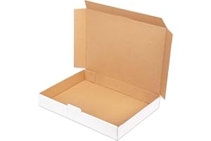 kartonprimus Maxibriefkartons 350 x 250 x 50 mm MB-5 weiß Maxibrief Karton Faltschachtel stabil Versandkarton für Post DHL Versand DIN A4 B4 Warensendung Büchersendung Versandschachtel (25 Stück)