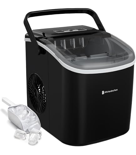 Macchina del ghiaccio portatile con cucchiaio porzionatore e cesto, Macchina del ghiaccio per casa e bar Verde