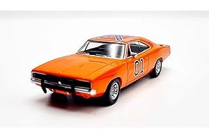 ODEON NOREV Miniature Dodge Charger 1969 Shérif Fais-Moi Peur en Métal Général Lee Voiture de Collection /43