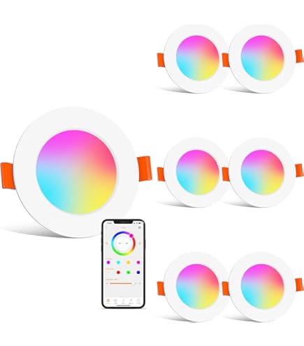 Smart RGBWW design inbouwspot 230 volt 5 watt 340 lumen zwart