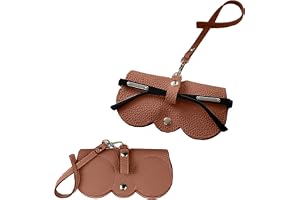 HABNI 2 Custodie Morbide Per Occhiali In PVC, Portatili E Impermeabili, Set Da Viaggio In Cachi E Nero
