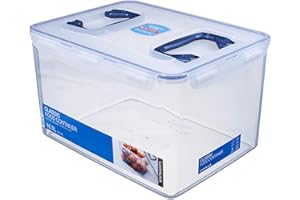 ‎LOCKNLOCK LocknLock PP CLASSIC Aufbewahrungsbox mit Deckel und Griffen | 16 L, 361 x 274 x 212 mm | 100 % Luftdicht | halbtransparenter Vorratsbehälter | Vorratsbehälter mit Deckel für Haushaltsgegenstände