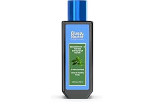 Blue Nectar Tea Tree Healthy Scalp and Anti Dandruff Hair Oil with 14 Ayurvedic herbs (100 ml)