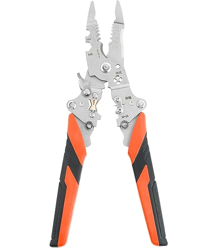 Pince à Dénuder Multifonction 9 En 1 Avec Testeur Électrique, Pince A