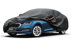 ‎KAYME Kayme Autoabdeckung Wasserdicht Atmungsaktiv Passend für 2004-2023 Skoda Octavia, Vollgarage Autoplane für Sonne Staub Schutz, Auto Abdeckplane Faltgarage Abdeckung im Winter(3-7 Tage liefern)