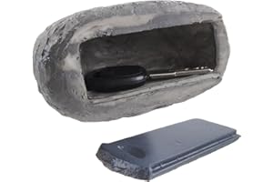 SWEETFULARYEEN Stein Schlüsselversteck, Steinoptik, Geheimfachablage, realistisches Bild zum Verstecken, simulierter Schlüsselorganisator, ideal zur Aufbewahrung von Ersatzschlüsseln oder für Schnitzeljagden