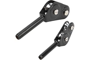 CHICIRIS Double Pulley Block, Fishing Rod Tip Guide Roller Tip Top, Alloy Pulley Rust-proof and Durable Removable Sea Boat Fishing Trolling Tackle for All Kinds of Fishing Rod