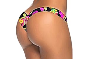 bikinis mujer, bragas bikini bikini tanga AIMEE7 Las mujeres florales brasileñas de impresión Bikini Tanga de baño traje de baño de playa traje de baño (XL, bragas bikini)