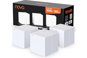 ‎TENDA Tenda Nova MW6 Mesh WLAN System - AC1200 Dual Band Mesh Set - empfohlen für Häuser mit 3-4 Schlafzimmern - 6xGigabit Port - Ersetzt Router und Repeater- APP Steuerung - WPA2-3er Pack