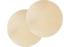 ‎VBS VBS 2er-Pack Peddigrohr-Boden rund Ø 25cm Peddigrohr Korbflechten Flechtmaterial Flechten