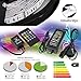 Produktbild LinkSquare (1m / 2m / 3m / 4m / 5m) Komplettpaket Mehrfarbig 5050 (60LEDs/m) DC 12V IP20 SMD LED RGB Flexibel Lampe Licht Fee Beleuchtung Strip Streifen Band Leiste mit 20 Key Tasten IR Fernbedienung Musik Audio Sound Sensor Controller Dimmer und DC12V EU Netzteil Trafo Stromversorgung Adapter (4 Meter Komplettpaket)