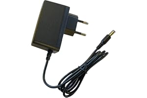 LEYF Alimentation Universelle 5V 2A DC, AC 100-240V 50/60Hz, Adaptateur, Alimentation Enfichable/Longueur de câble 115cm (fiche Jack 5,5-2,5mm) Compatible avec Box TV,Bandes LED, routeur, caméra