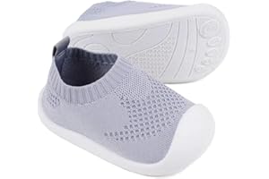 Baby Walkers Infant Sneakers Boys Girls Mesh Breathable Lightweight Non-Slip Toddler Casual Shoes Cotton Flying Woven Fabric 