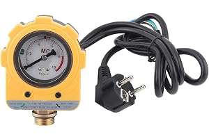 220 V 0~10 bar elektronisk strömbrytare, justerbar tryckomkopplare för vattenpump (EU-kontakt)