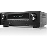 Denon AVR-X1800HDAB 7.2 Channel AV Receiver, HiFi Amplifier with Dolby Atmos, DTS:X, 6 HDMI Inputs and 1 Output, 8K HDMI, Blu