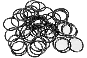 Othmro 50pcs Nitrile Rubber O-Rings, 19mm OD 16mm ID 1.5mm Width, Metric Buna-N Sealing Gasket Kit, Black