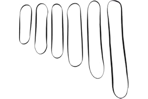 AUXPHOME Lot de 10 courroies d'entraînement pour tourne-disque Nostalgia Old Record Player Audio Technica Drive Belt Phono, Tape, CD Plattenspieler - Pour la plupart des modèles de marques (128 x 5 x 0,6 mm)