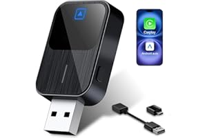 LaifuTu 2025 Android Car Wireless Adapter, Carplay Wireless Adapter with USB/Type-C Plug & Play, Carplay Adapter, Car Play Adapter Car, Wireless Carplay Adapter for iOS 12+/Android 11+