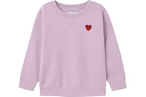Name IT Flickor Nmfvima Ls Sweat Bru Noos Nmfvima Ls Sweat Bru Noos (1-pack), Charmerande orkidé, 110