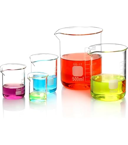 Rasotherm Bicchiere In Vetro Borosilicato 3.3 Con Beccuccio - 3000 Ml, Altezza 210 Mm, Trasparente