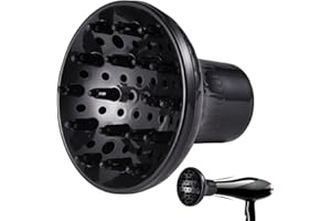 Supatmul Diffuseur Cheveux - Accessoire de Diffuseur de Cheveux Réglable pour Sèche-Cheveux - Embout seche Cheveux de 3,5cm à 5cm pour Cheveux bouclés ou ondulés - pour Salon de Coiffure
