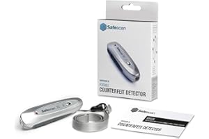 Safescan 35 Verifica banconote portatile che verifica banconote, carte di credito e documenti, Verifica banconote UV per nuove banconote, Verifica banconote con UV, Verifica banconote con luce UV