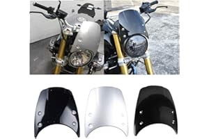 FATEXPRESS Moteur R9T pare-brise flux d'air déflecteurs de vent moustiquaire moustiquaire phare carénage couverture pour B-M-W R Nine T R NineT RnineT 2014 2015 2016 2017 2018 2019 2020 2021 2022 2023 (Noir)