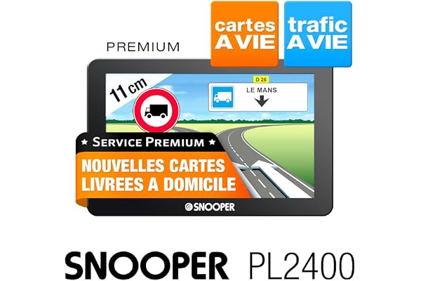 Snooper PL 2400 GPS Eléments Dédiés à la Navigation Embarquée Europe Fixe, 16:9