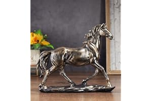 JXCBXJ Scultura di cavalli,Statua in resina di cavallo, scultura decorativa a forma di cavallo, decorazione di sculture di animali,per decorazione per casa e ufficio.