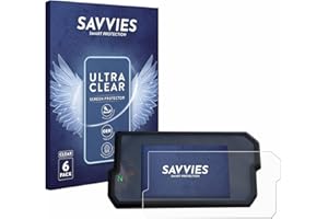 Savvies 6 Pack Screen Protector compatible with KTM 125/390 Duke 2017+ Protection Film Clear