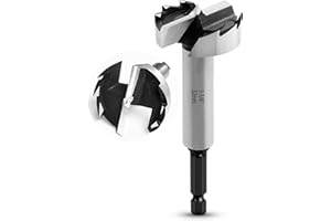 NICAVKIT 32mm Mèche Forstner Foret à Ailettes Plates, Foret à Bois Multi-Dents, Meche Bois Avec tige hexagonale Pour Le Perçage Dans Le Bois, Le Plastique, Le Contreplaqué