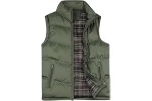 YOUTHUP Veste sans Manches Homme en Hiver Gilet Padded Bodywarmer de Sport Doudoune Légère Manteau Epais