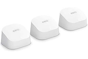 Router wi-fi mesh Amazon eero 6 | Ethernet 500 Gbps | Fino a 420 m² | Connessione di oltre 75 dispositivi | Confezione da 3 | Modello 2021