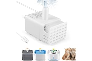 UNISOPH Pet Cat Pump, Submersible Water Pump for Cat Flower Fountain Electric Water Pump for Motor Low Energy Consumption Ultra Silent for Fountains(5V)