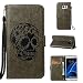 Produktbild Samsung Galaxy S7 Edge (5.5 Zoll) Tasche , Magnetverschluss hülle Stil PU Leder Schutz hülle Handyhülle Premium Geldbeutel Schale Kunstleder Lederhülle Flip Case im Bookstyle mit Standfunktion und Kartenfächer Klapptasche Die Hohe Anfire der Qualität Cover für Samsung Galaxy S7 Edge G935F - grau