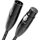 deleyCON 5 m XLR Audio Cable - Studio Quality - Pure OFC Copper (AWG24) - Microphone Cable with EMI and RFI Suppression - Wit