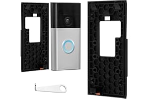 Sharelove 2024 Ring Doorbell Mount NoDrill for Battery Video Doorbell(2024 Release), Practical Self-Adhesive Doorbell Door Holder Mounting Bracket Accessories for Apartment Home Office