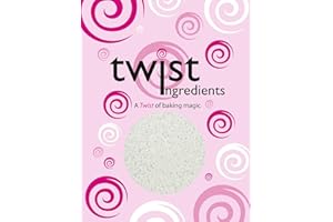 Twist Ingredients - Sugar Crunch Pearl Sugar Nibs - Resealable 800g Pouch. White sugar crystals. Ideal for cakes, ice cream toppings & chocolate creations. (Sugar Nibs) (Packing May Vary).