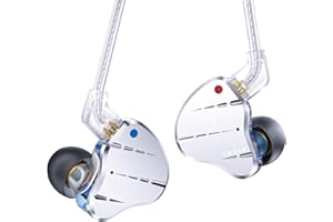 KINBOOFI KBEAR KS10 Ear Monitors Casque, Écouteurs filaires professionnels, HiFi KBEAR In Ear Monitor Casque Musicien In Ear IEM avec câble détachable à 2 broches Musicien Stage Show(Bleu, sans micro)