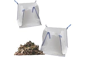 STAR SUPPLIES Pack Of 5 Heavy Duty 1 Tonne Woven Material FIBC Bulk Bags Perfect For Garden Waste & Skip Replacement