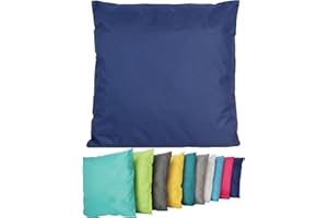 ‎COEN BAKKER Coen Bakker Outdoor Lounge Kissen 45x45cm Dekokissen Inkl. Füllung Wasserfest Sitzkissen Garten Stuhl Lotus Effekt, Farbe:Blau