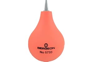 Bergeon miech z końcówką z tworzywa PCW i dolnym zaworem, dmuchawa Bergeon 5733, narzędzie zegarmistrzowskie