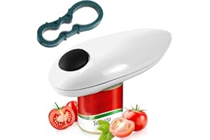 Elektryczny otwieracz do puszek, Ruspela otwieracz do puszek, zasilany bateriami, gładka krawędź, z otwieraczem do butelek, do restauracji, zapalenie stawów, kuchni, starszego człowieka, gadżet