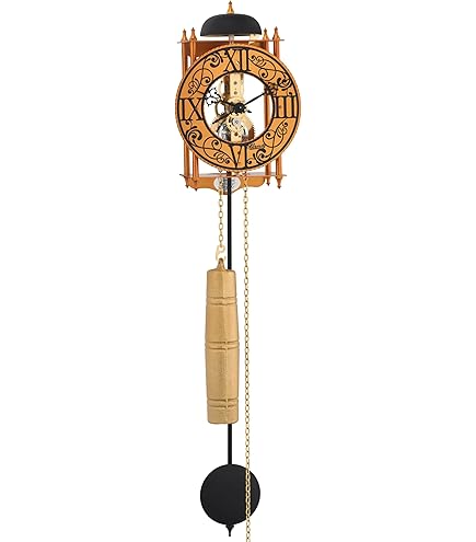 Horloge Hermle Franz Pendule Skeleton - Mécanique Allemande, Noir Et Or