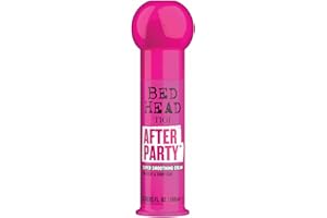 Bed Head by TIGI After Party Smoothing Cream - Anti Frizz Hair Styling Smoothing Cream, Air Dry or Wet Styling for Straight, Wavy or Curly Hair with Caster Seed Oil for Ultimate High Shine Hold