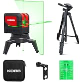 KOBB KBL92GTP 30 Meters Professional Horizontal and Vertical Automatic Alignment Green Cross Line Laser, 2 Point Plumb Laser Dystoma