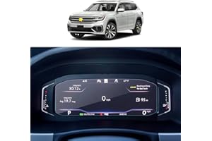 SKTU Displayschutzfolie kompatibel mit VW T-Cross/T-Roc/Tiguan 2 / Arteon 2 / B8 Passat Variant Instrumententafel Schutzfolie aus gehärtetem Glas Digital Cockpit Pro 10,25 Zoll