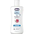 Chicco Baby Moments Mild Body Wash - Protect, 200ml |With Chamomile & Geranium|No Tears Formula with Natural Ingredients for Moisturized Skin|Phenoxyethanol, Parabens & Lauryl sulphates free